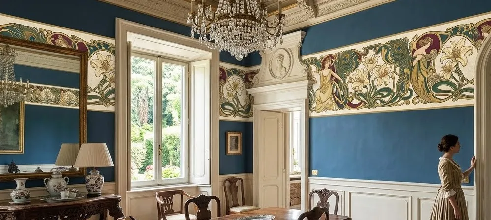 Bordi in carta da parati Bordo tra soffitto e parete - Nanni Giancarlo BORDI Strisce di Carta da Parati Bordo tra soffitto e parete burdure da parete fasce da parete