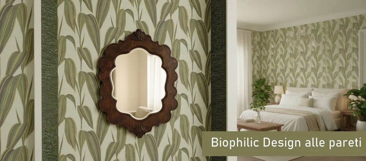 Carta da Parati Biophilic Design e Effetto Tessuto