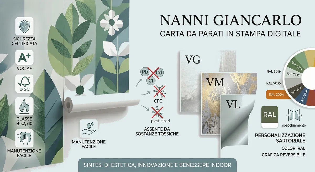 Carte da Parati Digitali Nanni Giancarlo | Supporto VG Effetto Canvas e Sicurezza Certificata