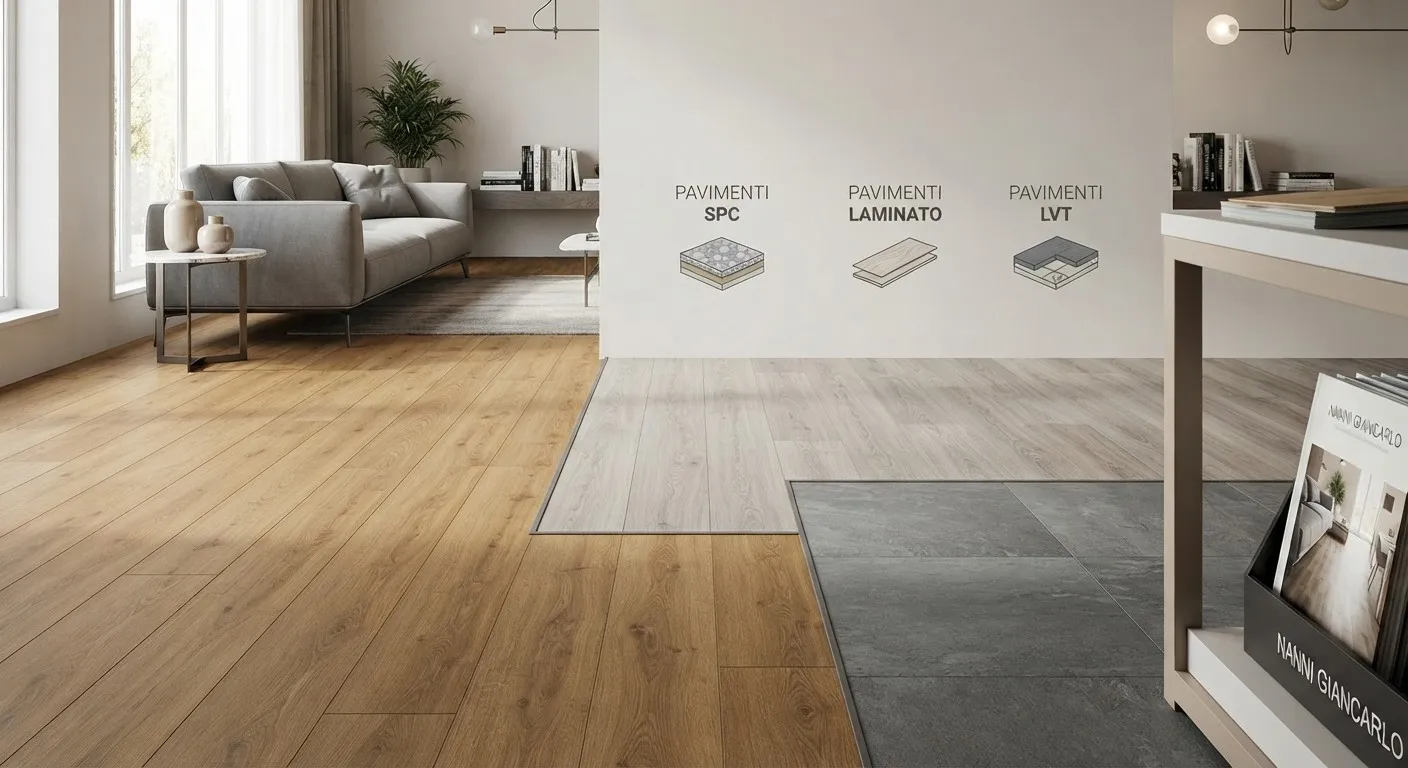Pavimento LVT SPC laminato differenze