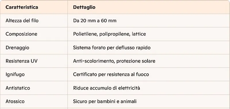 Specchietto prato sintetico Fashion