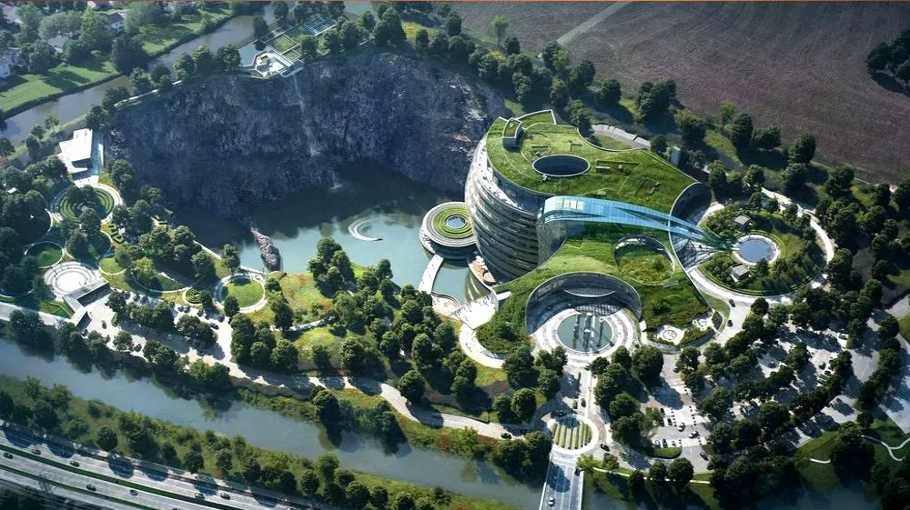 intercontinental shanghai wonderland hotel tendenza architettura