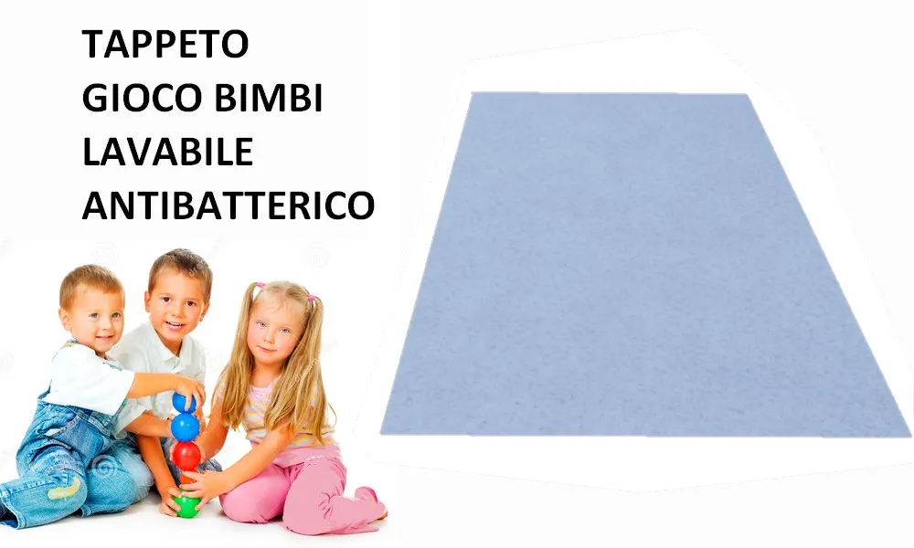 tappeto azzurro bimbi