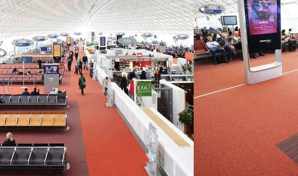 Pavimento in moquette aeroporto - Nanni Giancarlo