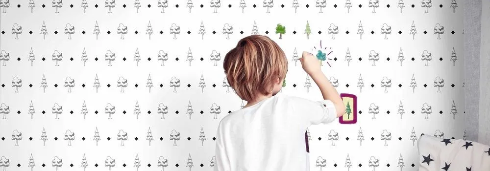 Camerette con carta da parati bimbi bambino bambina neonati adesiva carta a parati camera bimbi 