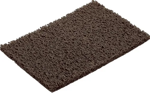 zerbino riccio pvc marrone