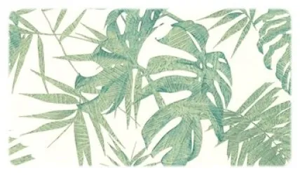 Carta da parati botanca fiori e foglie elementi natura