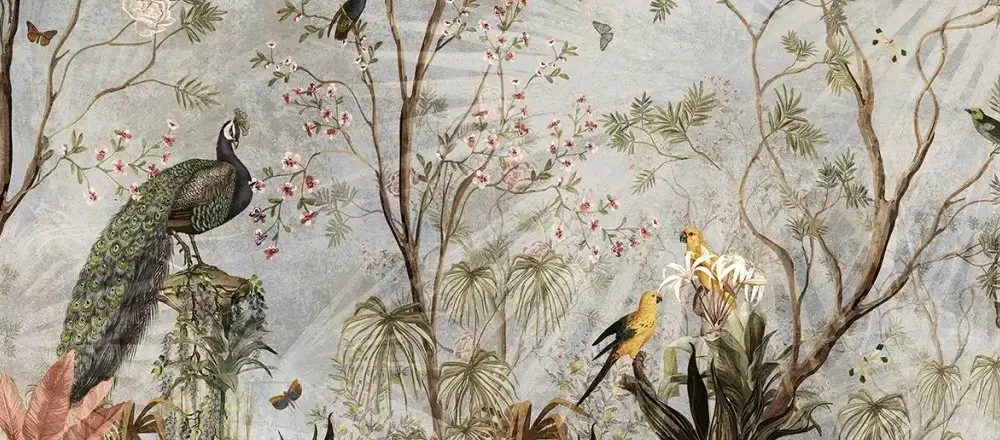ORIENTE 107 | Carta da parati botanica