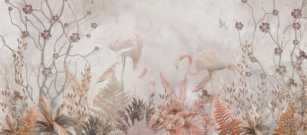 FLAMINGO | Carta da parati con fenicotteri