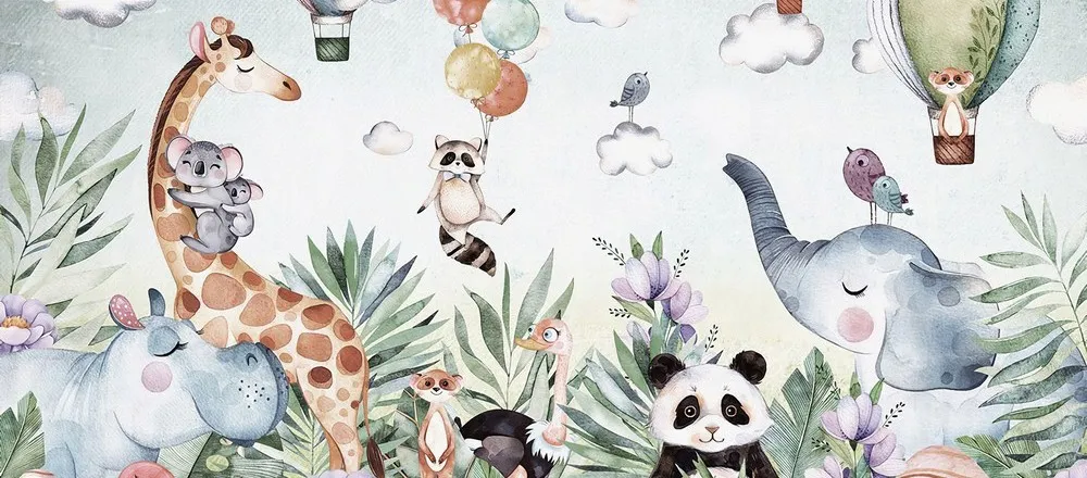  SAFARI KIDS | Carta da parati bimbi