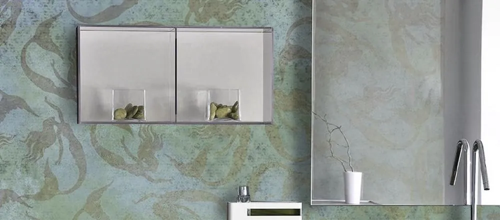 carta da parati per il bagno x coprire rivestimento bagno
