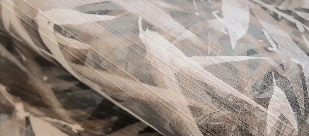 LYM Bamboo | Carta da parati vinilica in rilievo con foglie di bamboo