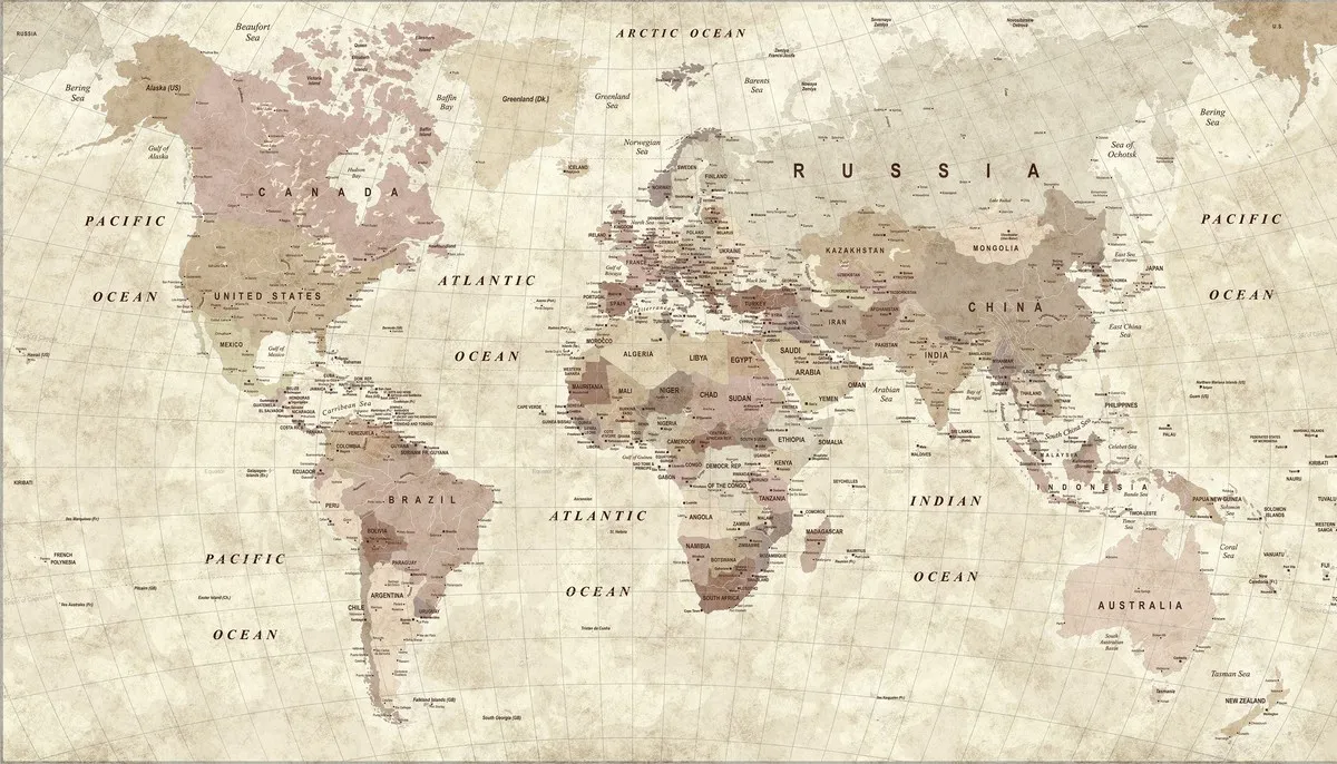 Nanni Giancarlo carta da parati planisfero mappamondo cartina geografica