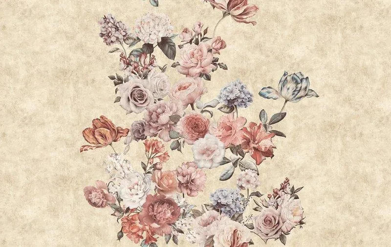 carta da parati con bouquet di fiori - Nanni Giancarlo
