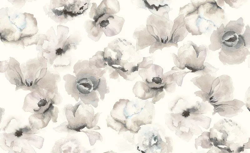 carta da parati con fiori in bianco e nero - Nanni Giancarlo carta da parati con fiori in bianco e nero - Nanni Giancarlo