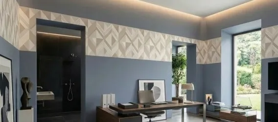 Ufficio moderno con decorazione in tessuto non tessuto
