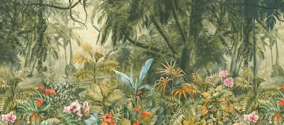 GUY-30 SA | Carta da parati tropicale senza animali