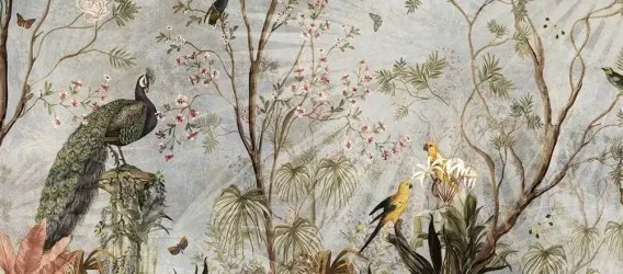 ORIENTE 107 | Carta da parati botanica