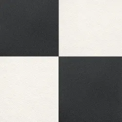 PAVIMENTO IN PVC | Pavimento  a scacchi in bianco e nero