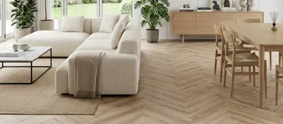 Stile Herringbone | Pavimento SPC spina di pesce 