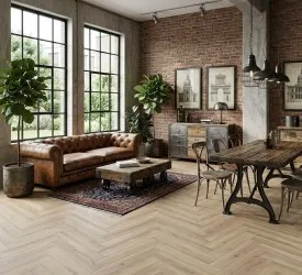 Stile Herringbone | Pavimento SPC spina di pesce - Col.2Lan