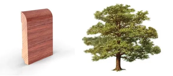 BATTISCOPA IN LEGNO |  100% in varie essenze