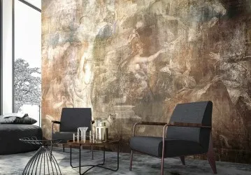 RUBENS | Carta da parati finto affresco digitale in fibra di vetro tessuto