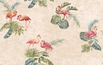 FENICOTTERI ROSA | Carta da parati con fenicotteri - Colore 262
