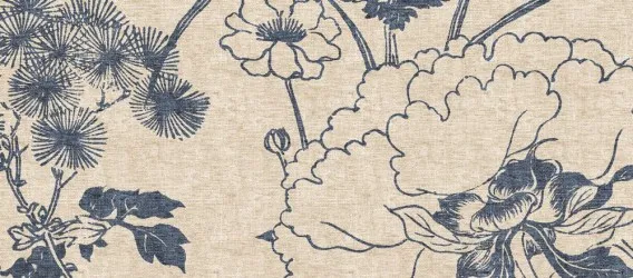 FLOWER HAIKU | carta da parati floreale stile japan