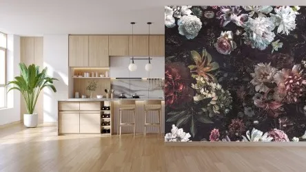 ROSENTHAL  | Carta da parati con grandi fiori - Colore 218