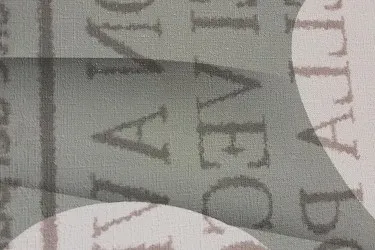 FLOWER NEWSPAPER | Carta da parati design - Particolare scritte