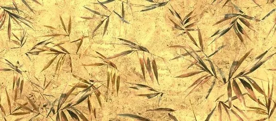 BAMBOO VM | Carta da parati dorata e argentata design bamboo