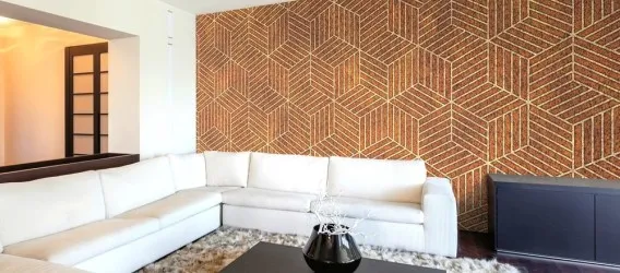 METAL GEO | Carta da parati geometrico oro