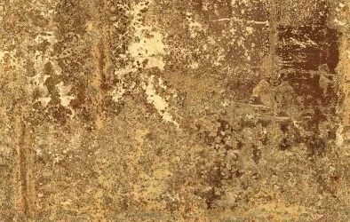 OSSIDO RUST | Carta da parati metallica oro