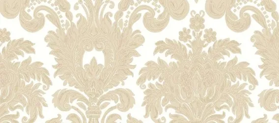 CHARM | Carta parati damasco sabbia dorata
