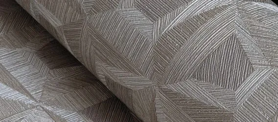 TEX 319 | Carta da parati geometrica goffrata effetto tessuto
