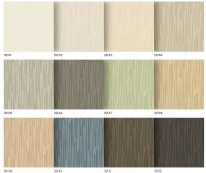 TEX 321 | Carta da parati vinilica materica - Gamma colori