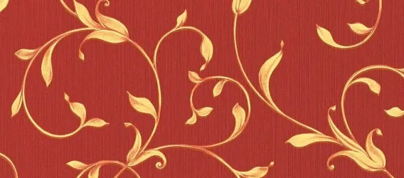 NE 91705 | Carta da parati rossa e oro