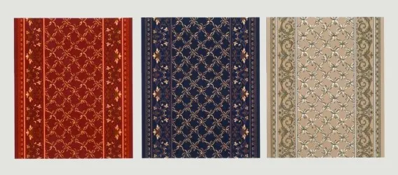 CORSIA M-LV | Passatoia Jacquard in tre larghezze e tre colori