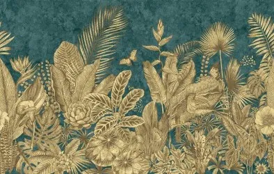 ESOTICA AMAZZONIA | Carta da parati esotica - Colore 2B oro