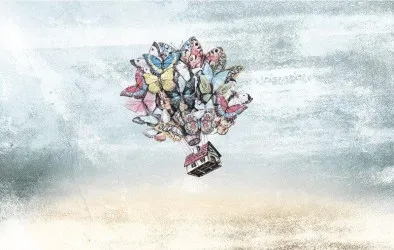 PAPILLON | Carta da parati con farfalle - Colore 1