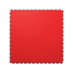 Tile HD XL | Sp. 4 mm. in PVC con incastri - Colore rosso