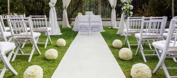 WEDDING  | Corsia bianca per matrimonio - Tappeto nuziale bianco