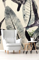 BOTANICA PASSY | Carta da parati botanica con grandi foglie