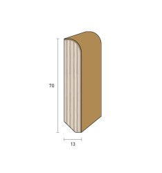 BATTISCOPA LEGNO |  100% in varie essenze