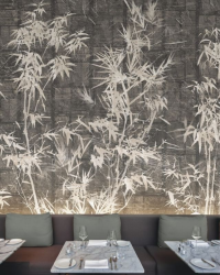 BAMBOO-EAST | Carta da parati con decoro bamboo