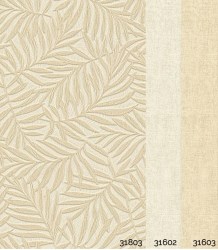 TEX 318 | Carta da parati vinilica e materica - Design felci + coord.